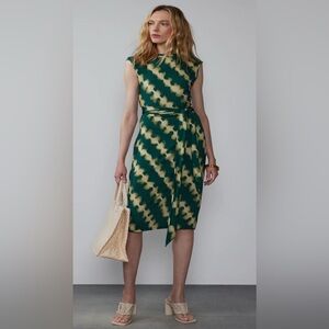 Sleeveless Tie Dye Belted Dress- Size M